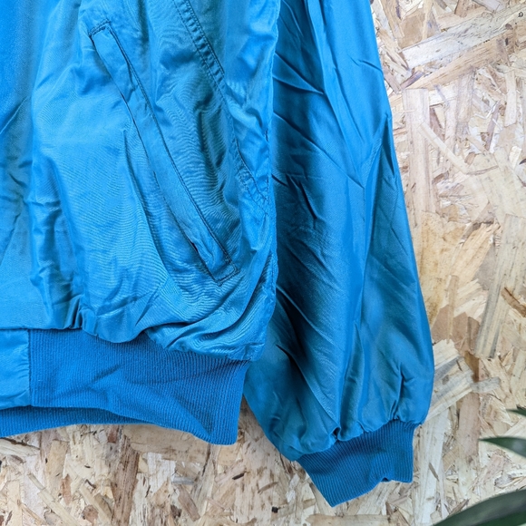 Patagonia Shell Synchilla Jacket Turquoise Blue Fleece Lined Zip Pockets Large - Picture 4 of 6